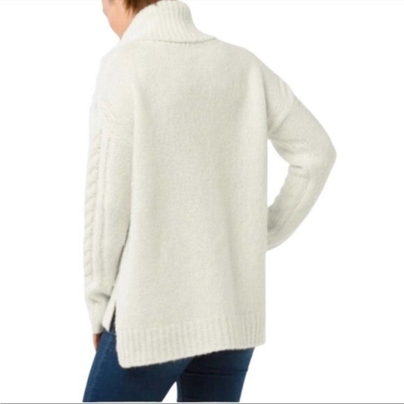 Smartwool Moon Ridge Boyfriend Wool Blend Oversized Sweater in Winter White S - Picture 2 of 11